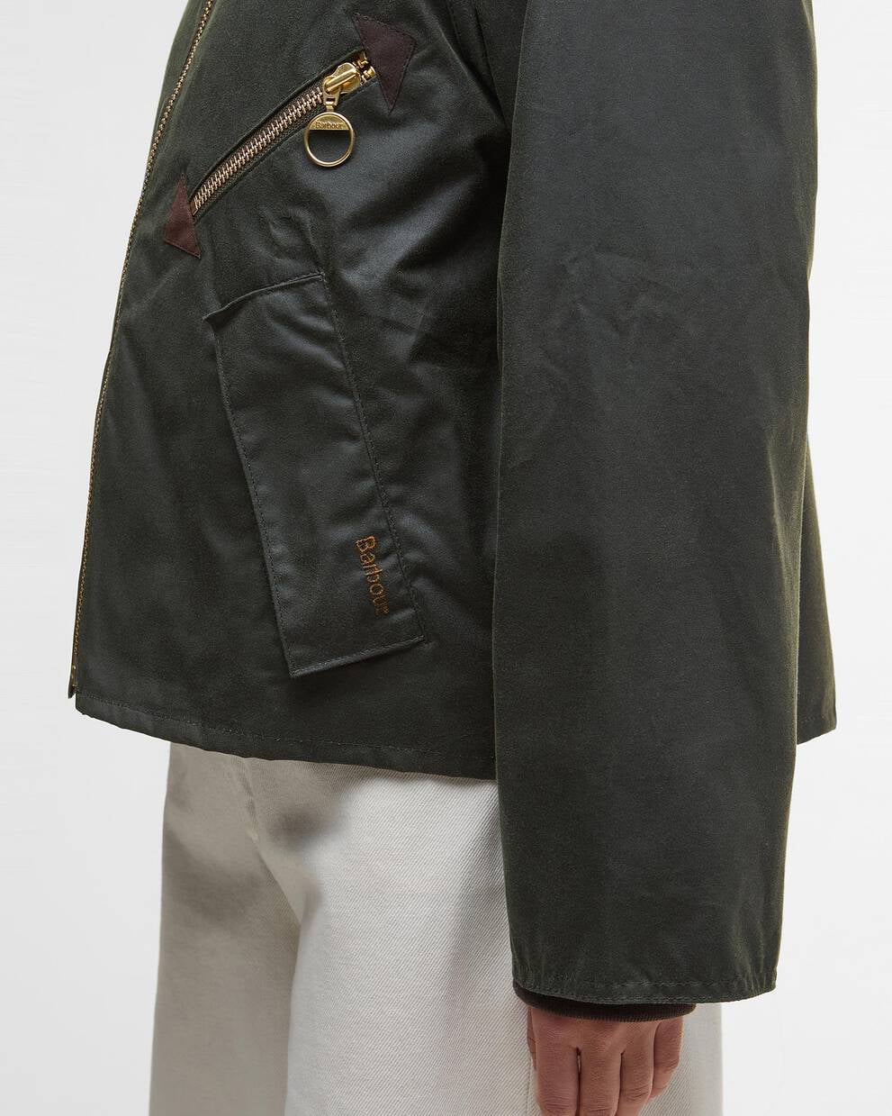 Chaqueta Barbour encerada corta