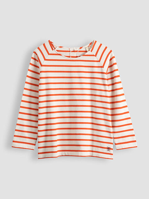 Camiseta a rayas naranja de Bellerose