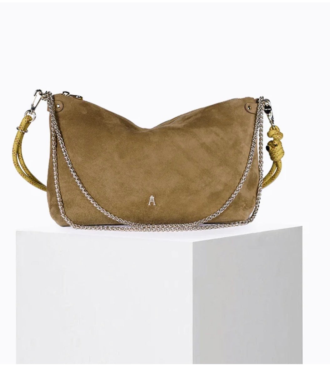 Bolso Suede Sèpia