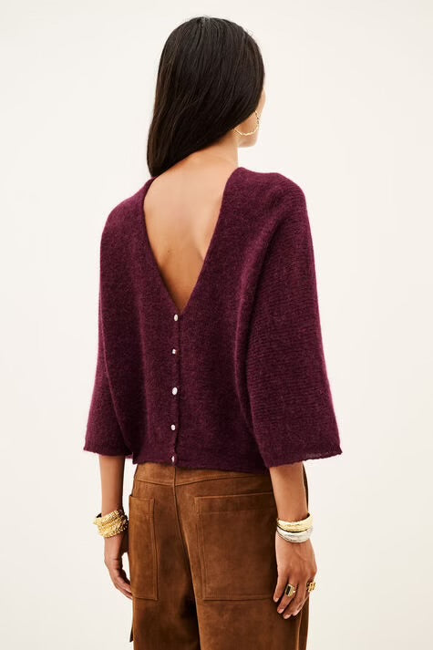 Jersey con escote pico ba&sh