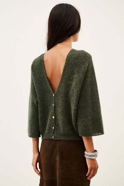Jersey con escote pico ba&sh