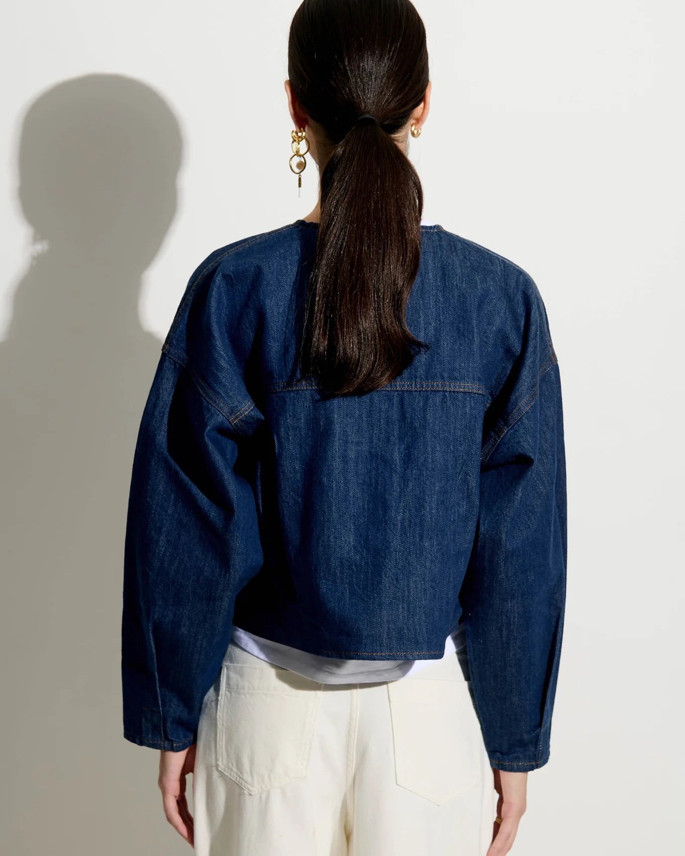 Chaqueta tejido denim sessùn