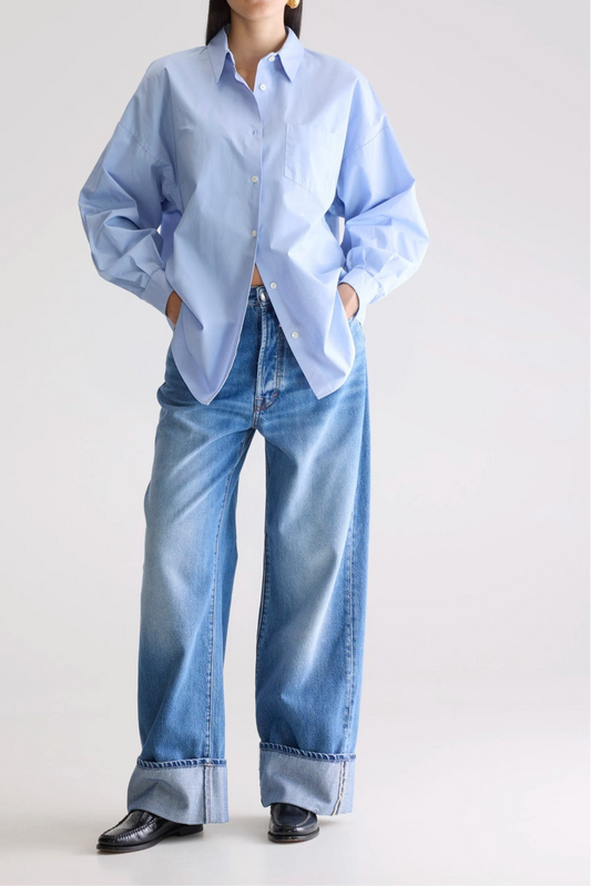 Camisa popelín azul