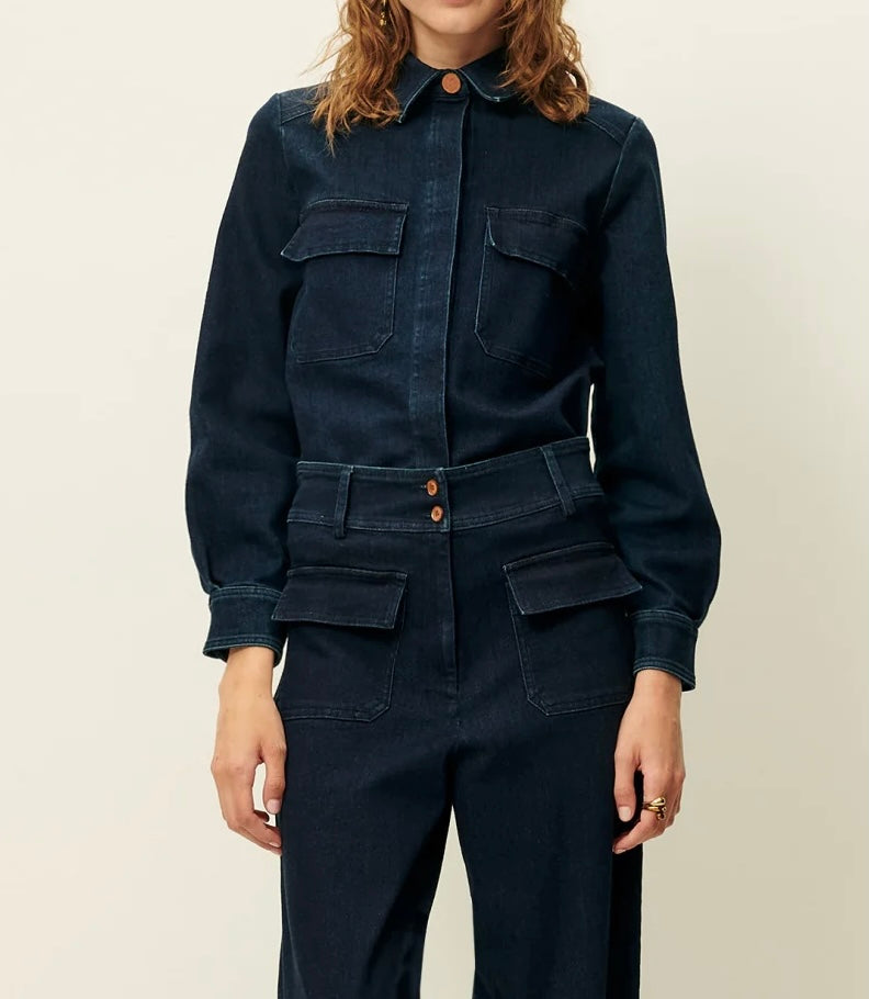 Camisa tejido denim sessùn