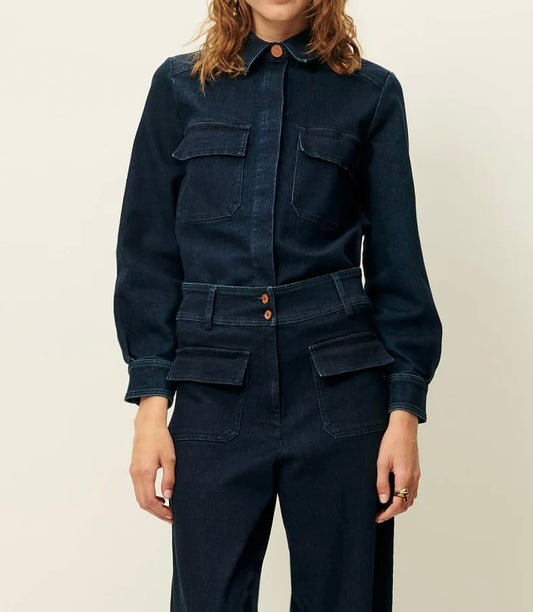 Camisa tejido denim sessùn