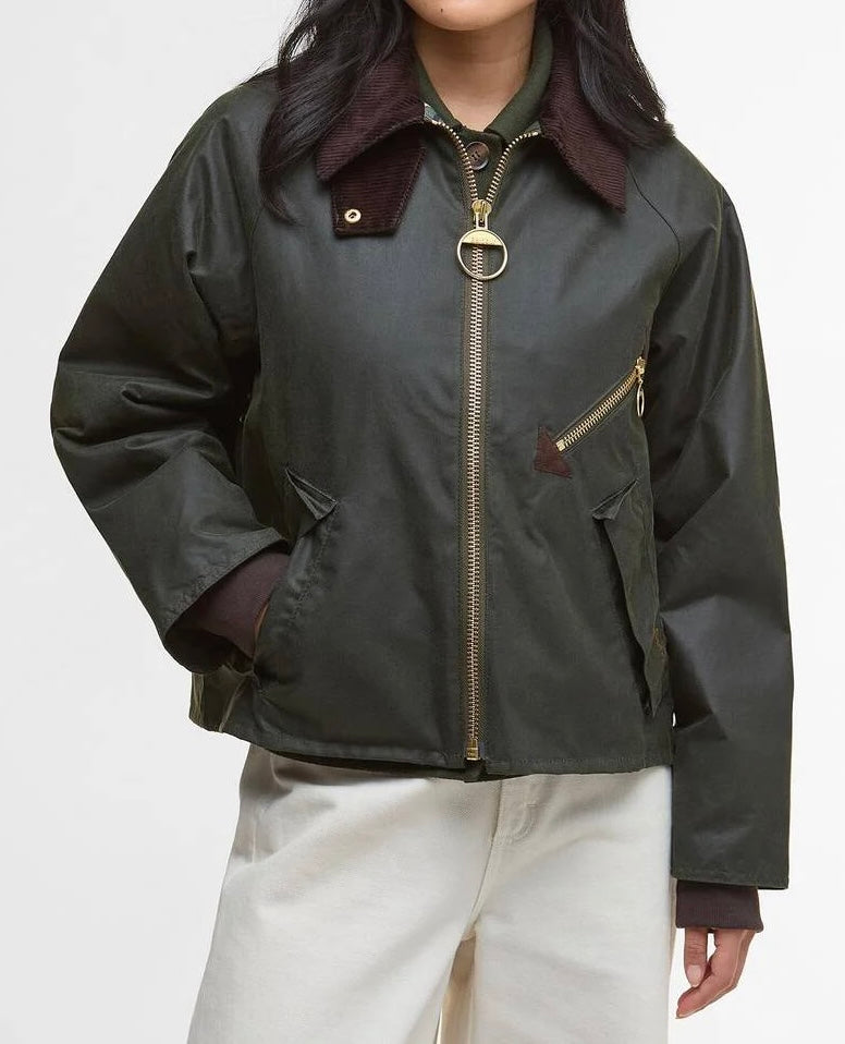 Chaqueta Barbour encerada corta