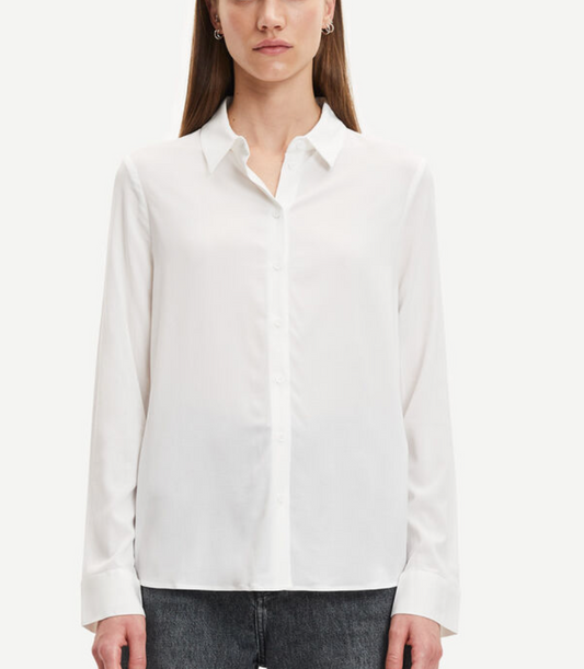 Camisa blanca manga larga de Samsoe