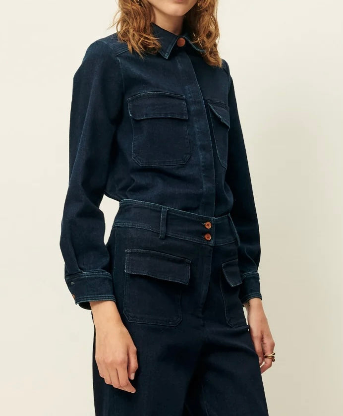 Camisa tejido denim sessùn