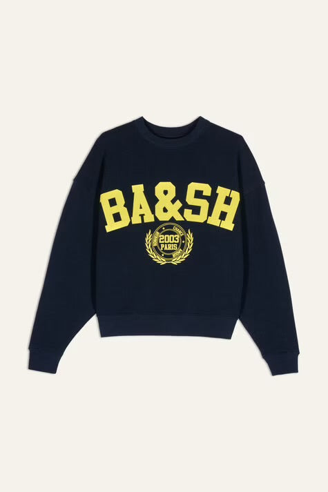 Sudadera Bash azul y amarillo