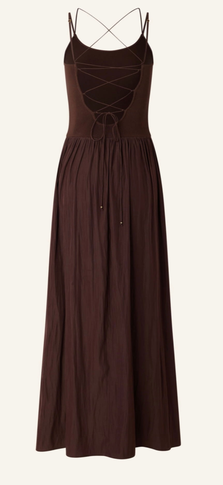Vestido marrón chocolate