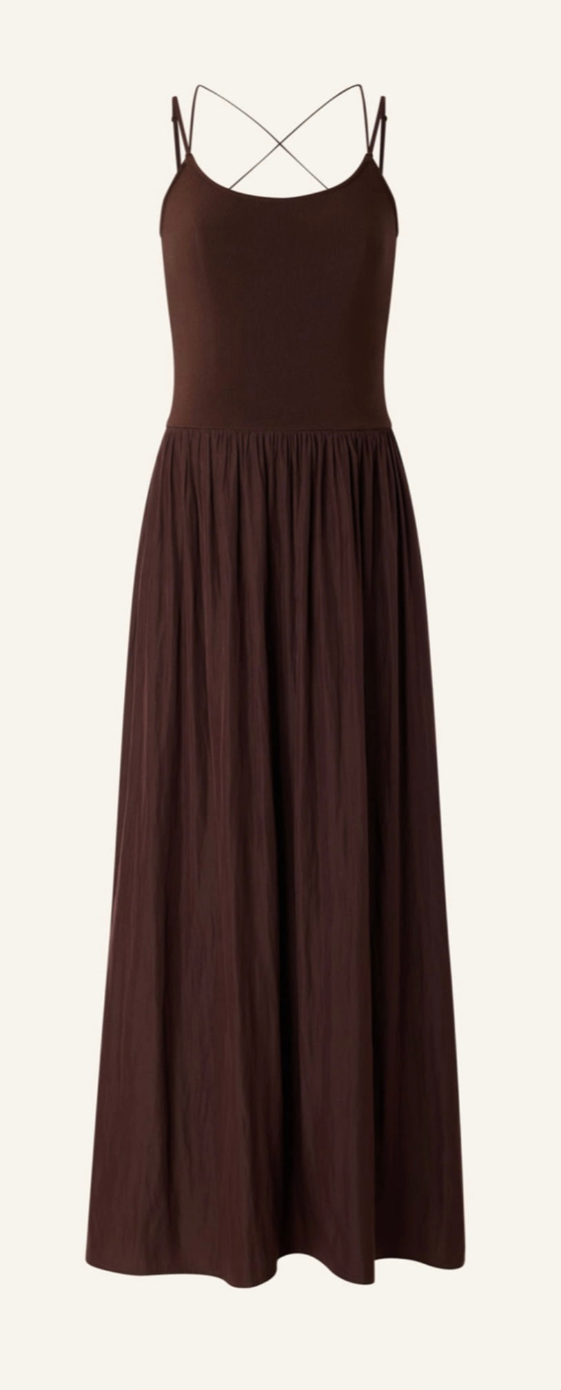 Vestido marrón chocolate