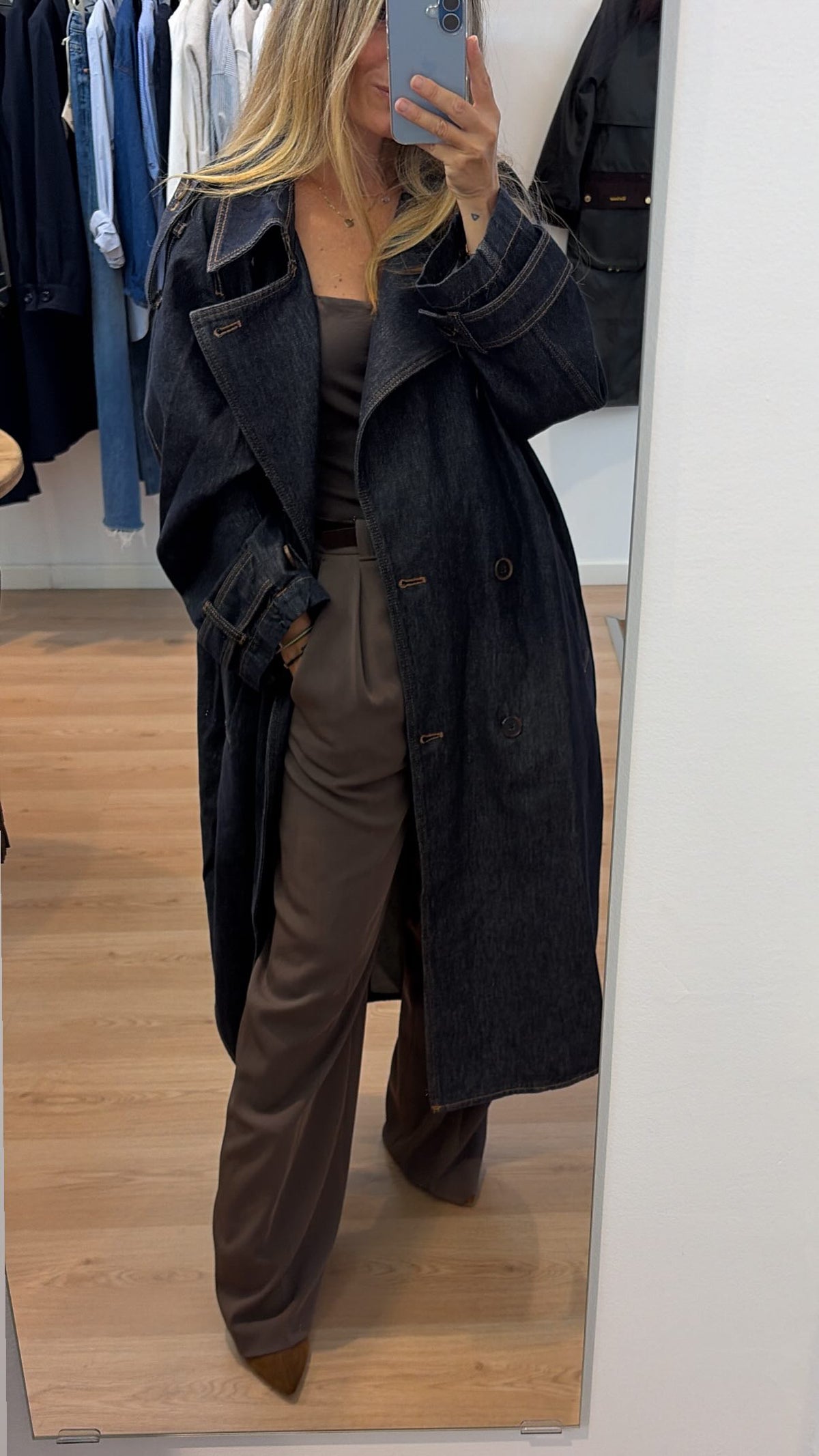Abrigo denim